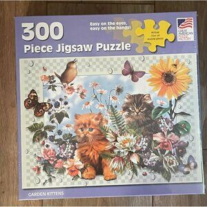 "GARDEN KITTENS" JIGSAW PUZZLE MALCOLM WATSON 300 Pieces NEW SEALED